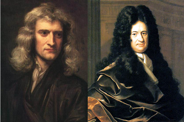 Isaac Newton and Gottfried Leibniz